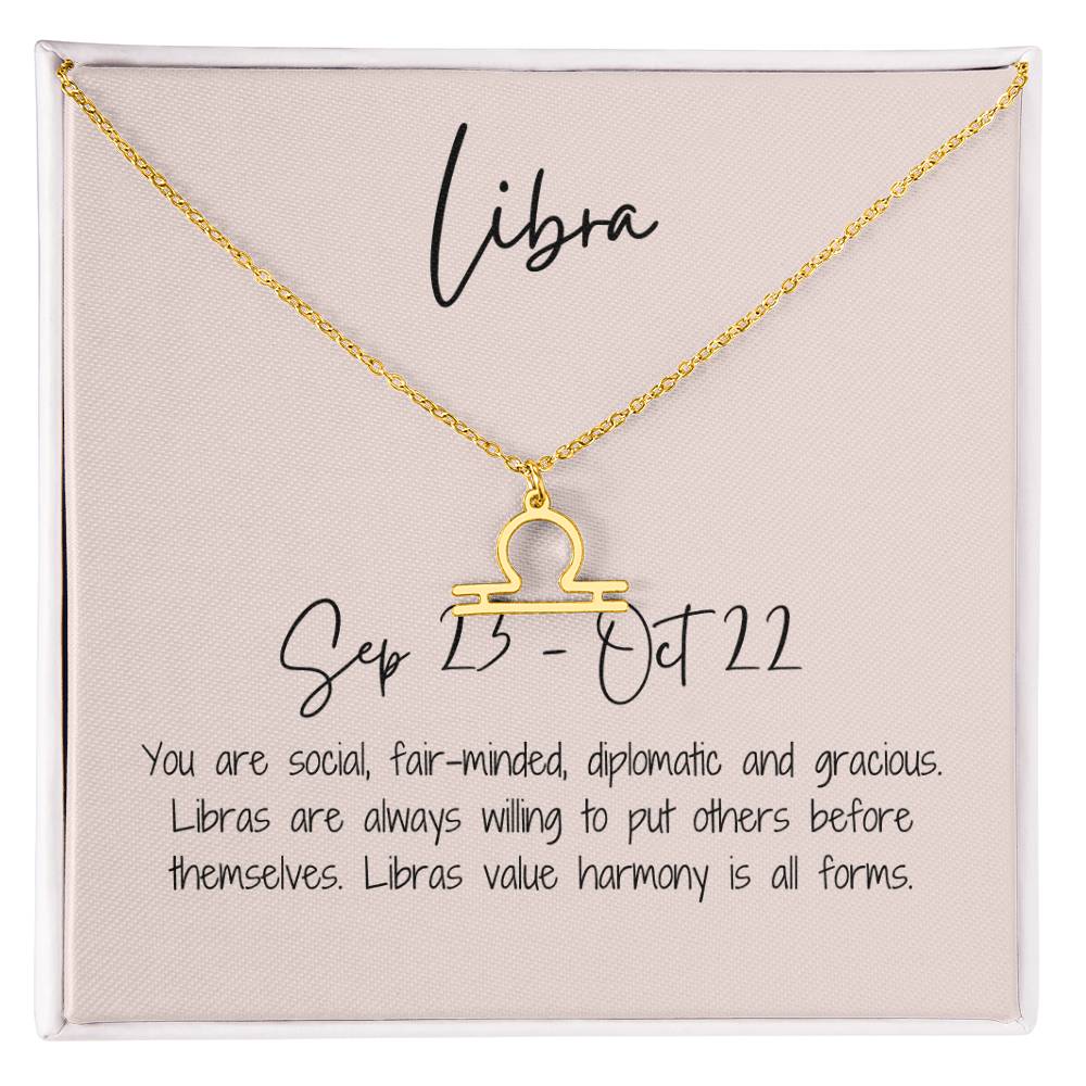 Libra Zodiac Necklace