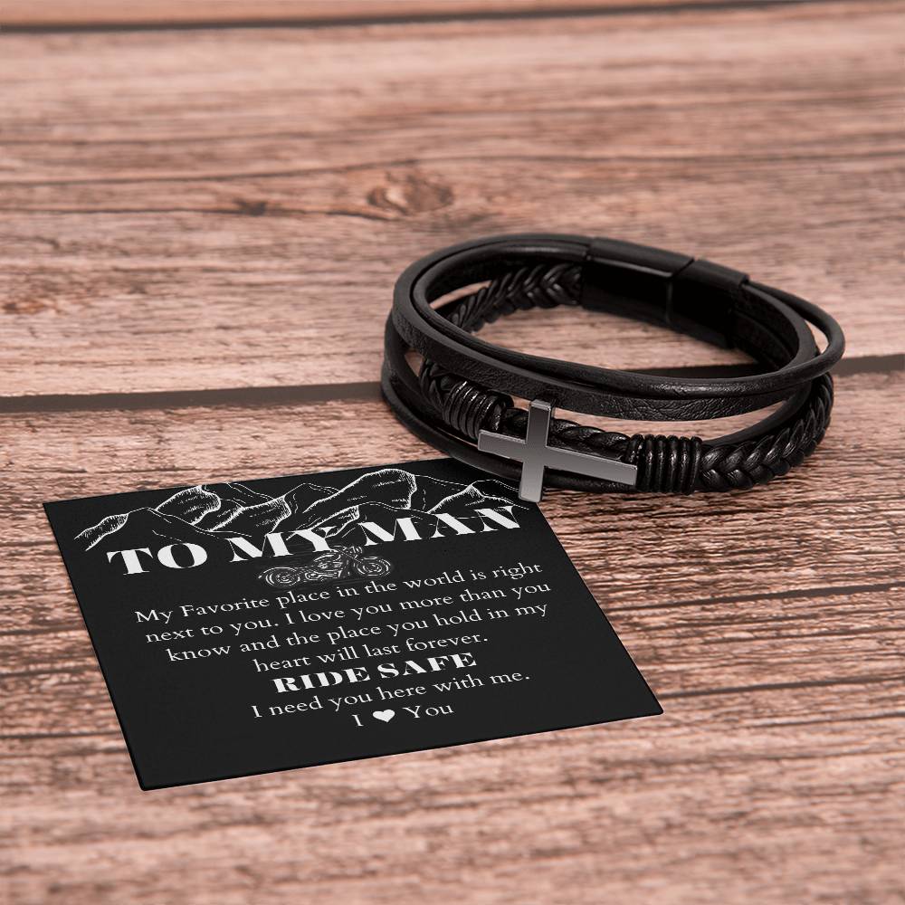 To My Man | Cross Bracelet