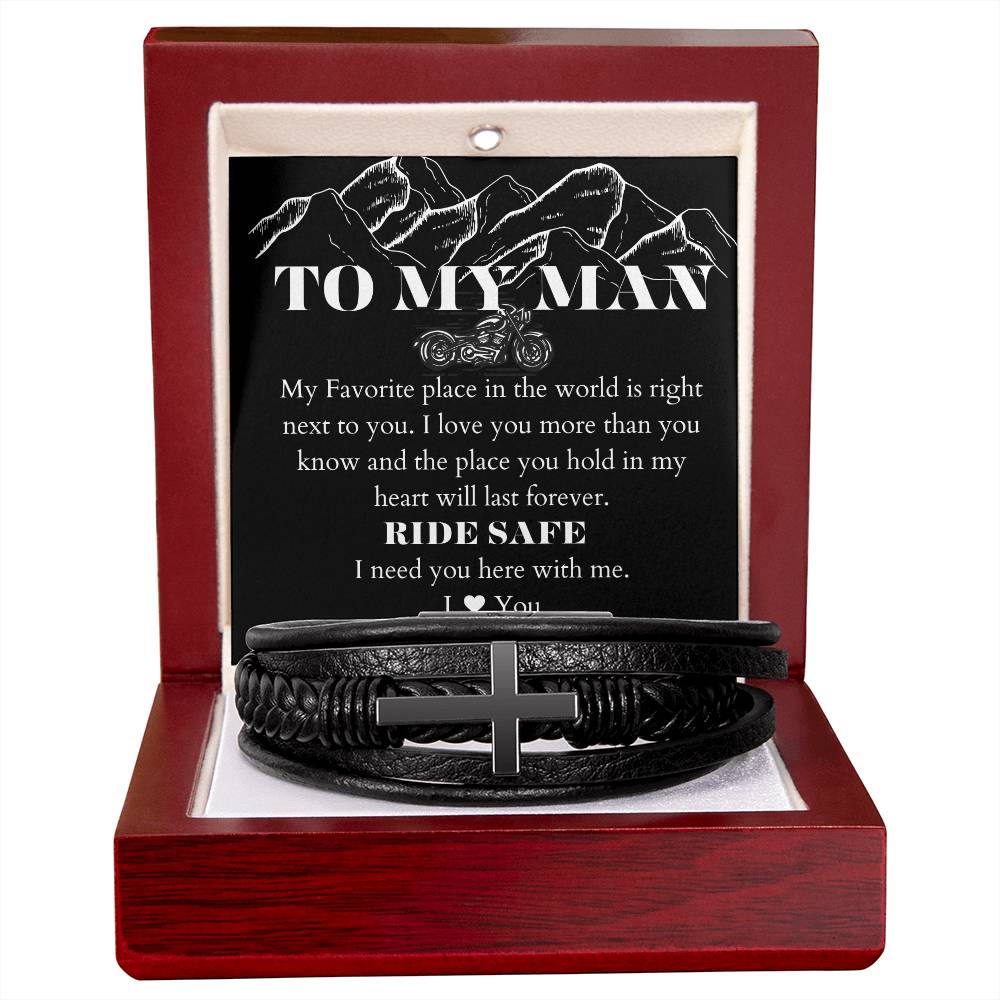 To My Man | Cross Bracelet