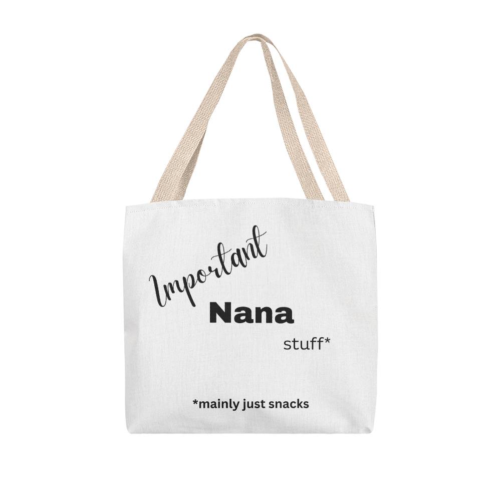 Important Nana Stuff Tote Bag