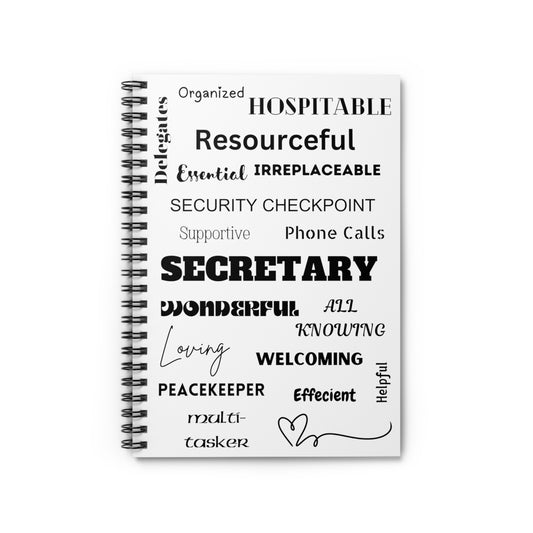 Secretary - Spiral Notebook - Ruled Line