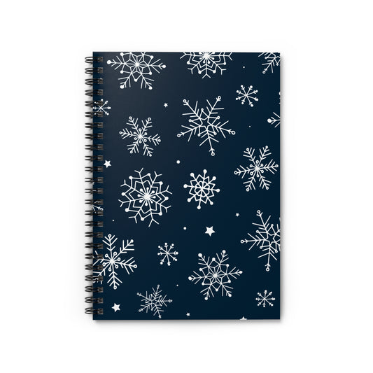 Snowflakes Spiral Notebook