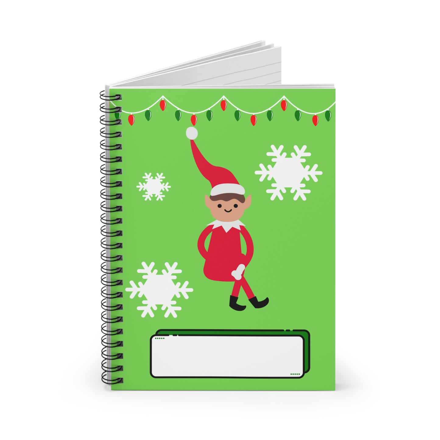 Children's Christmas Spiral Notebook - Elf