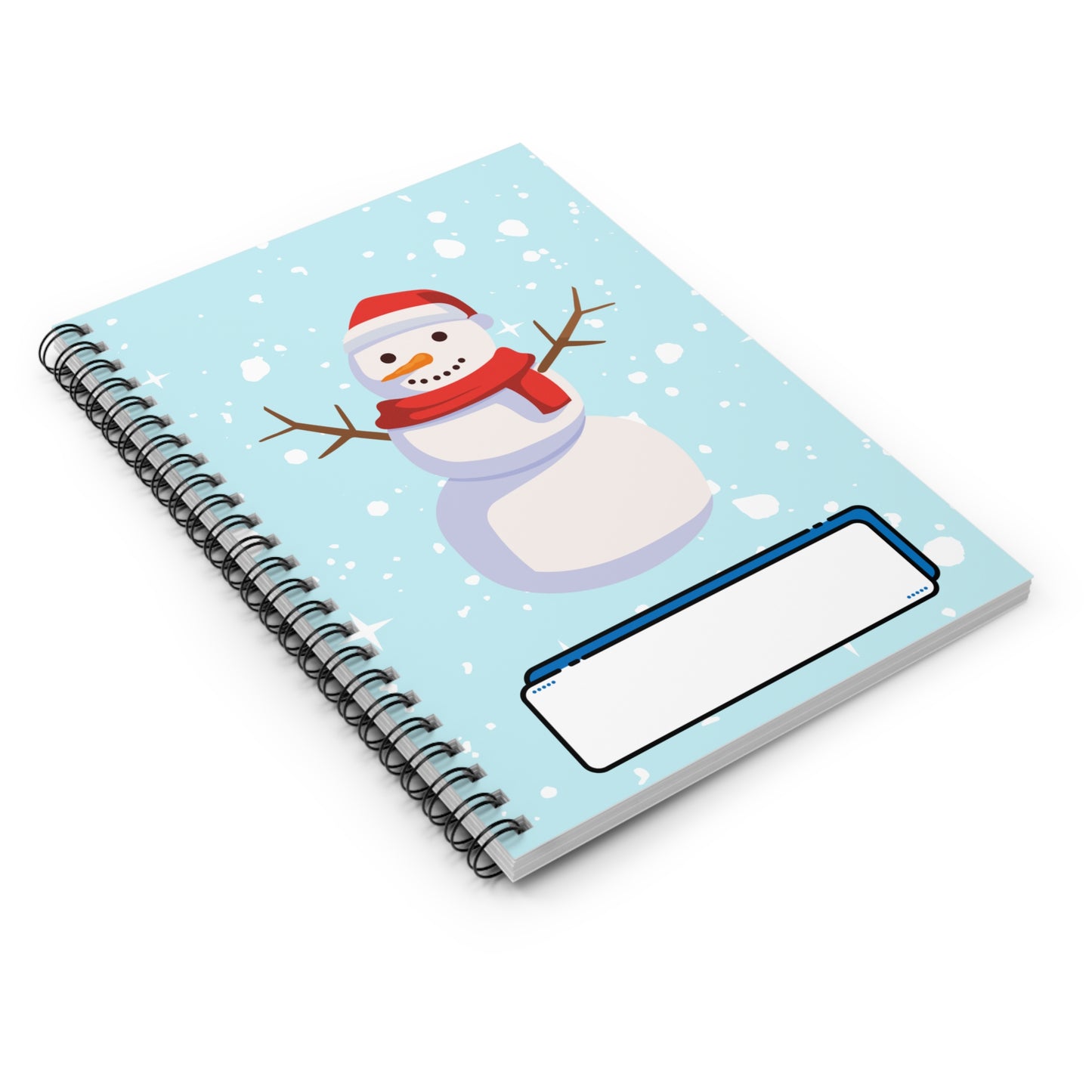 Children's Christmas Spiral Notebook - Snowman