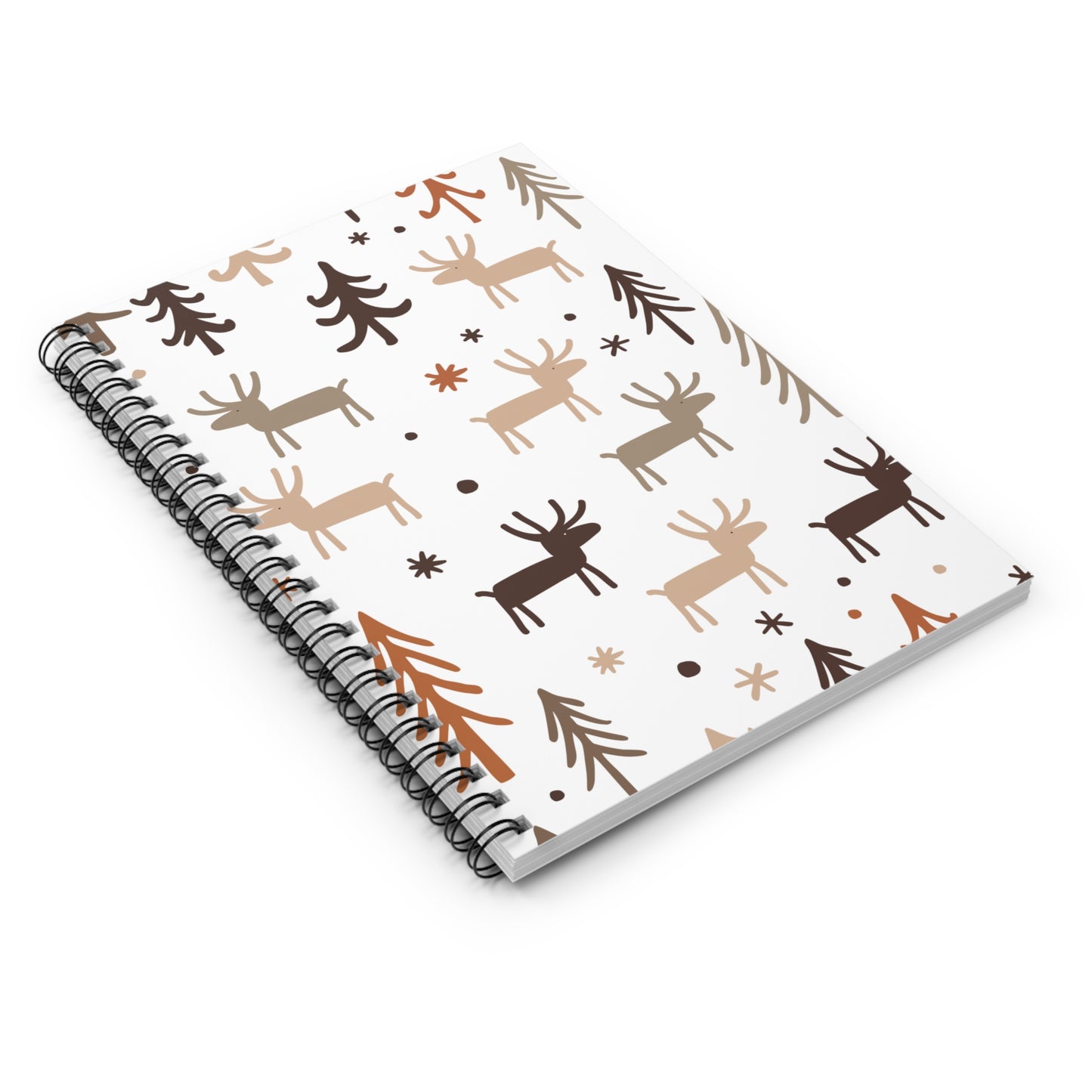 Reindeer & Tree Spiral Notebook