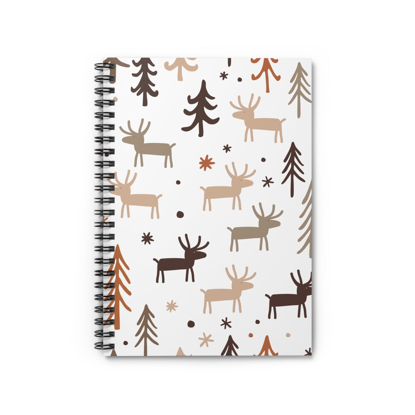 Reindeer & Tree Spiral Notebook