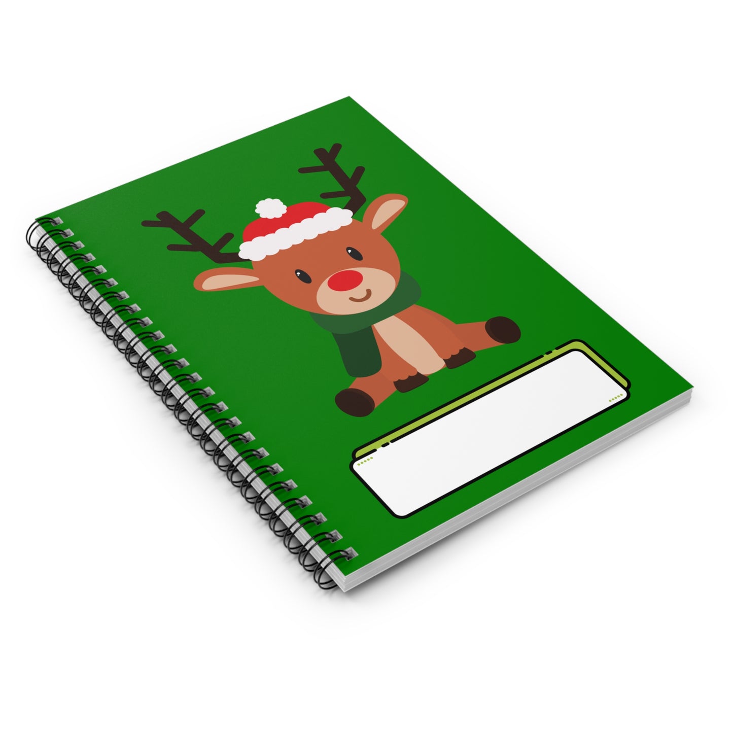 Children's Christmas Spiral Notebook - Rudolph