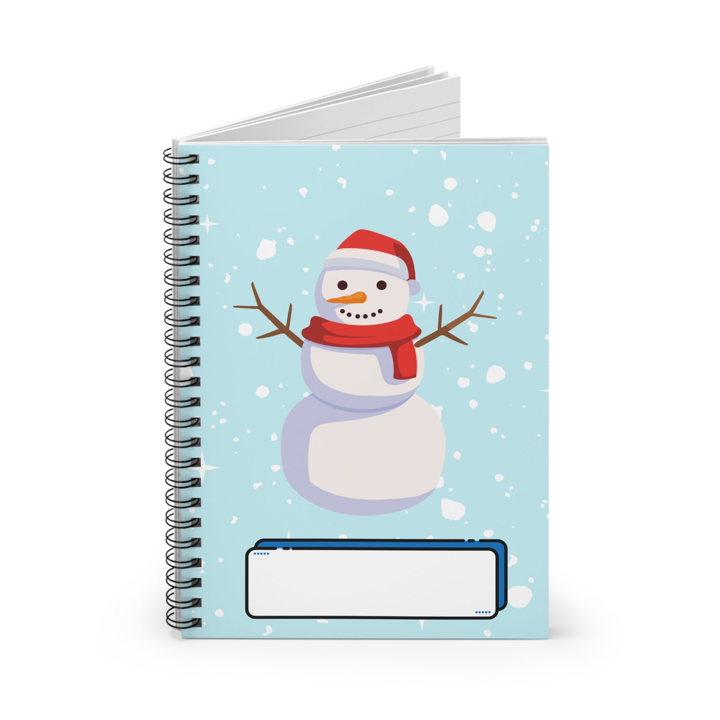 Children's Christmas Spiral Notebook - Snowman