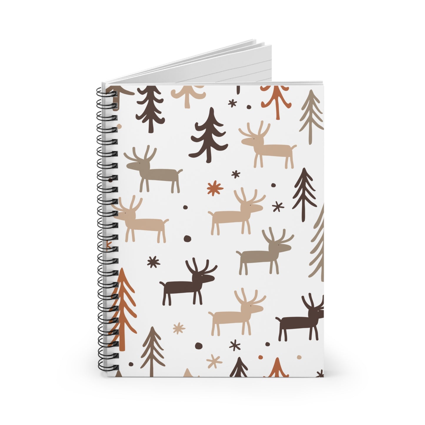 Reindeer & Tree Spiral Notebook