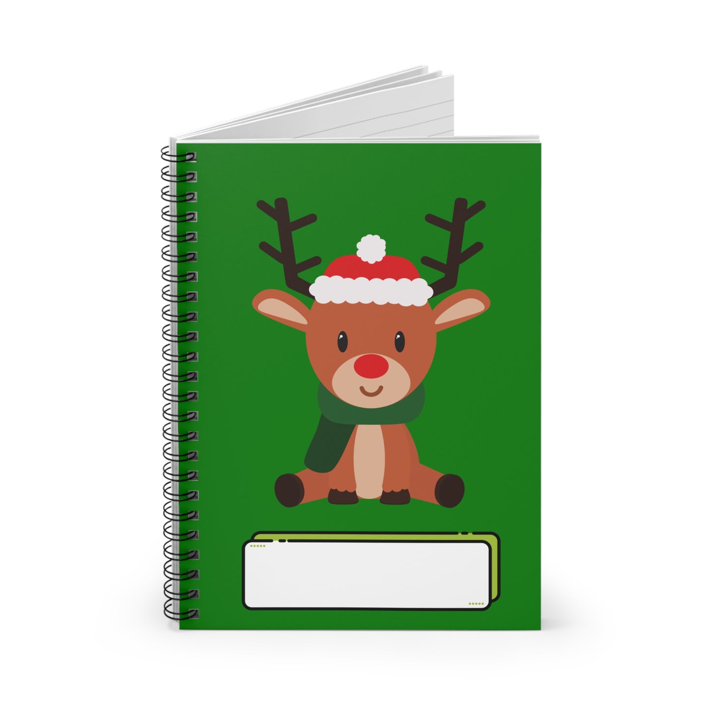 Children's Christmas Spiral Notebook - Rudolph