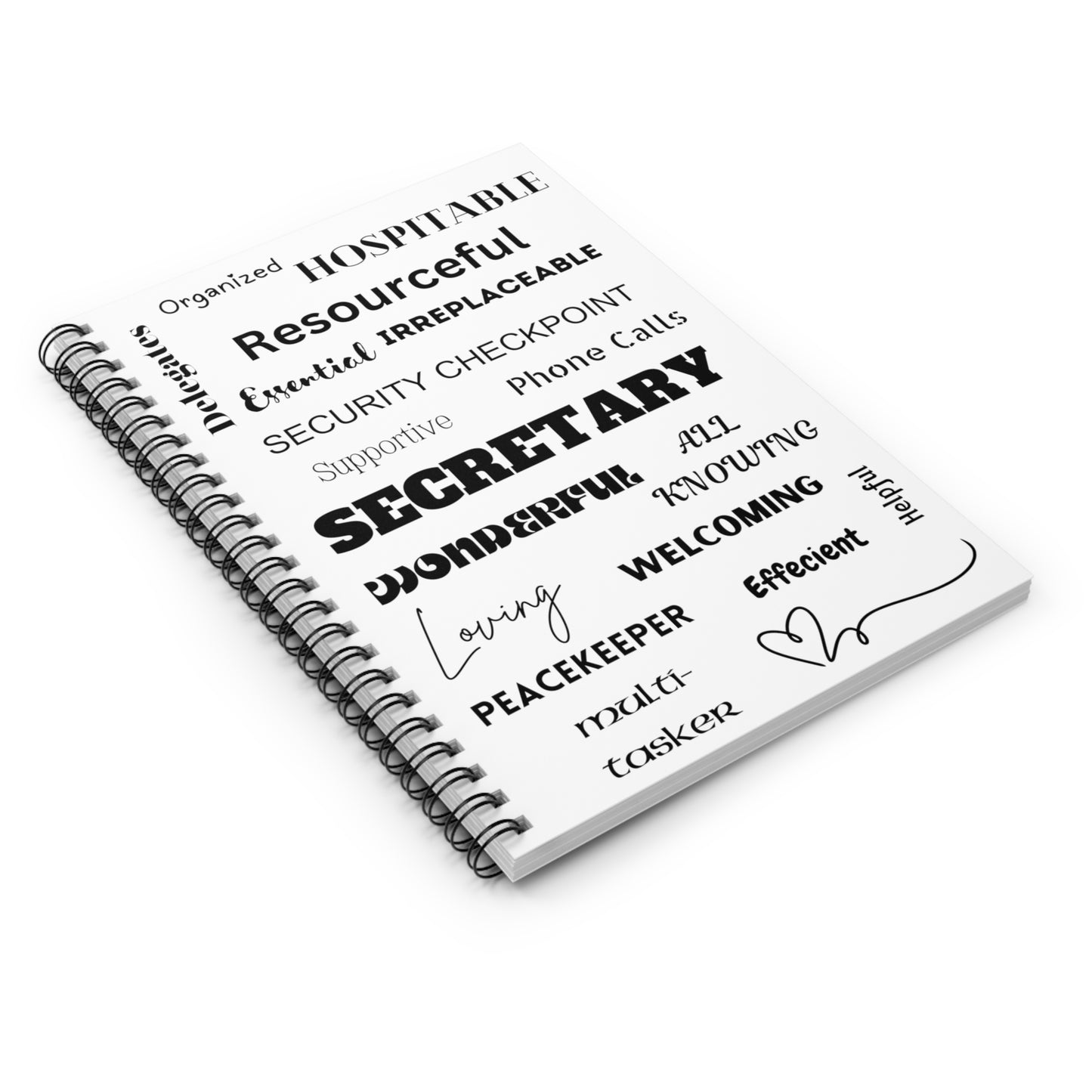 Secretary - Spiral Notebook - Ruled Line