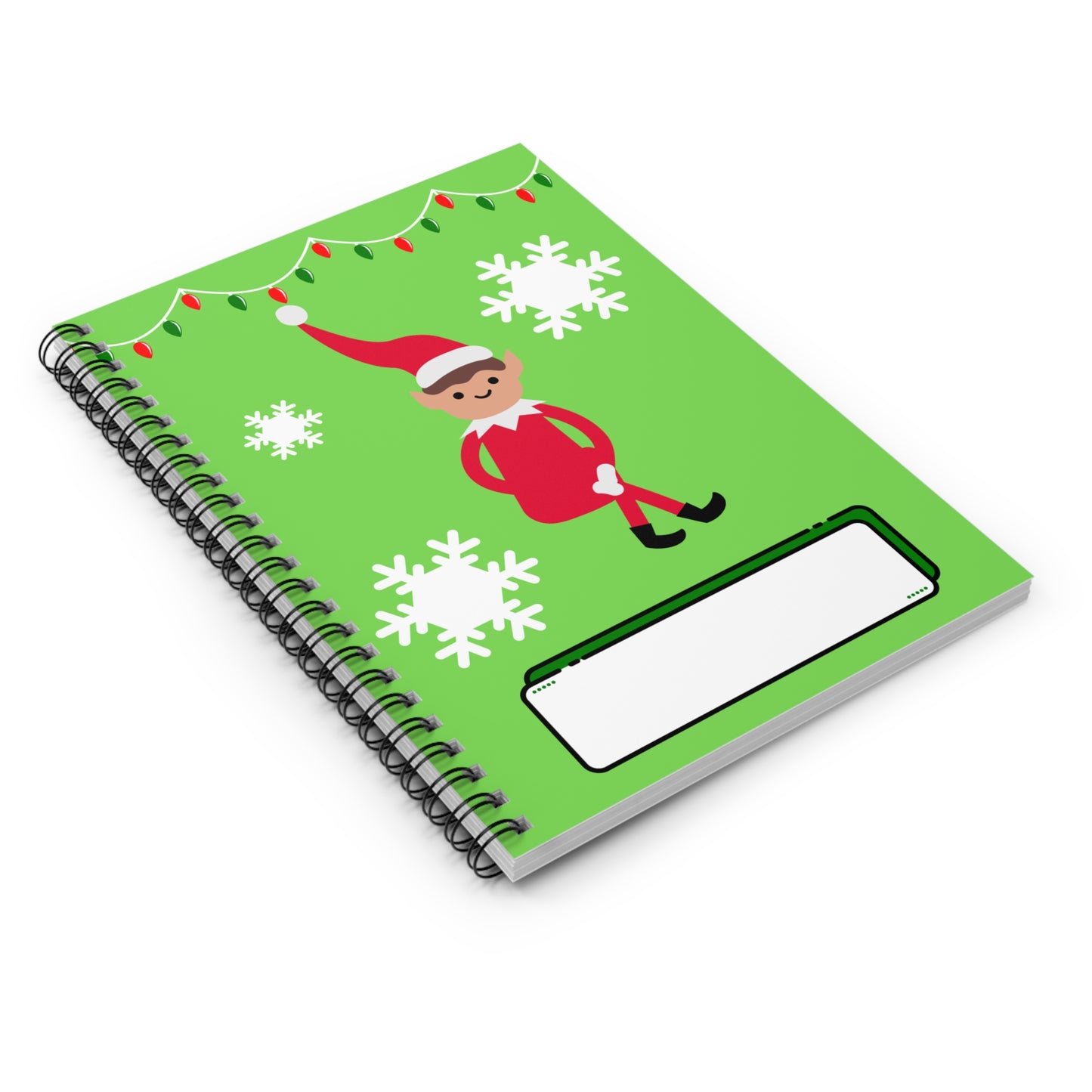 Children's Christmas Spiral Notebook - Elf