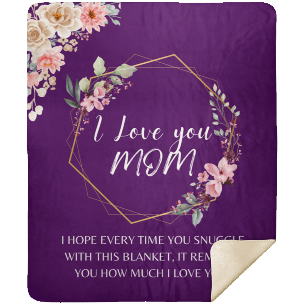 I Love You Mom Blanket | Mother's Day Gift