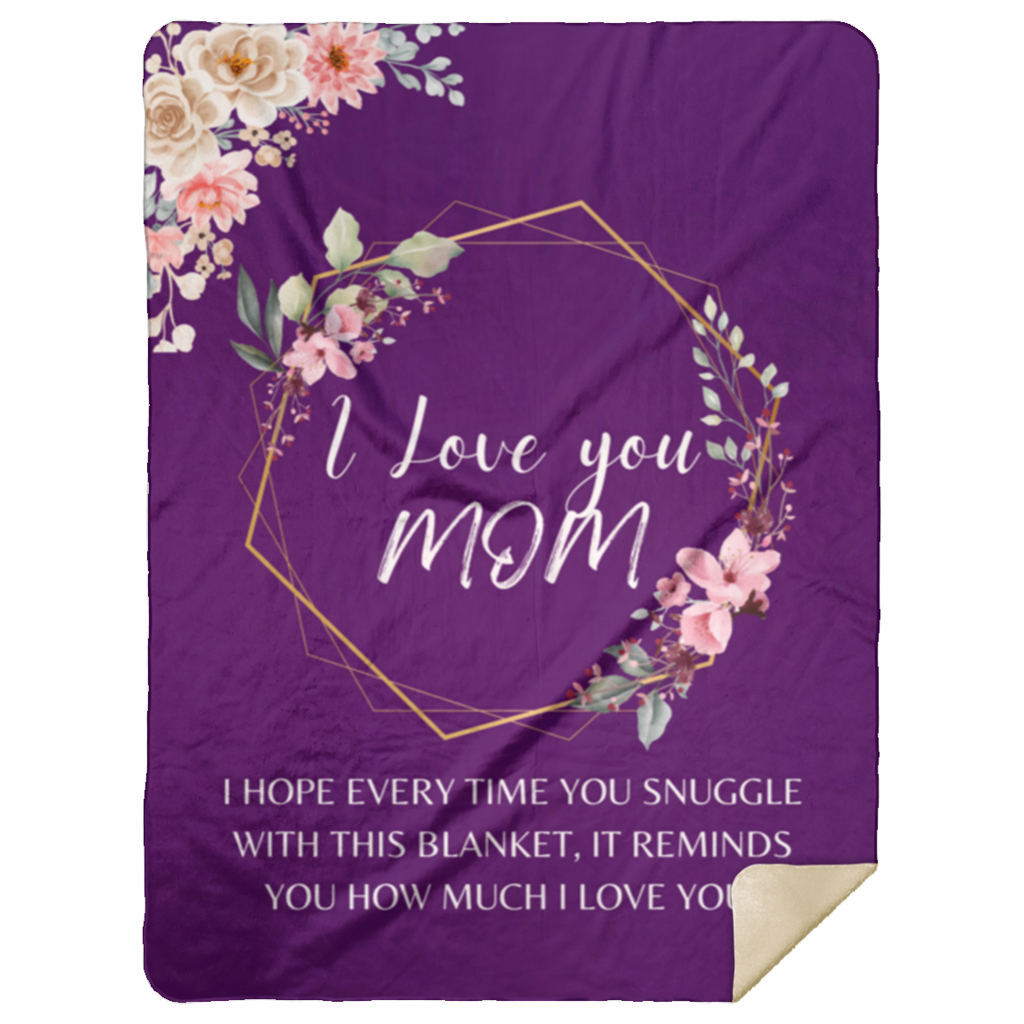 I Love You Mom Blanket | Mother's Day Gift