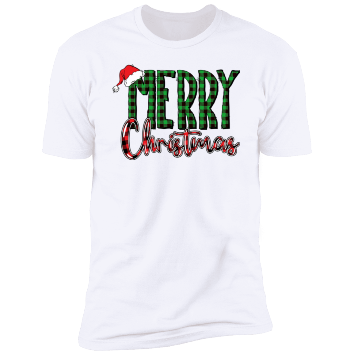 Merry Christmas Plaid T-Shirt