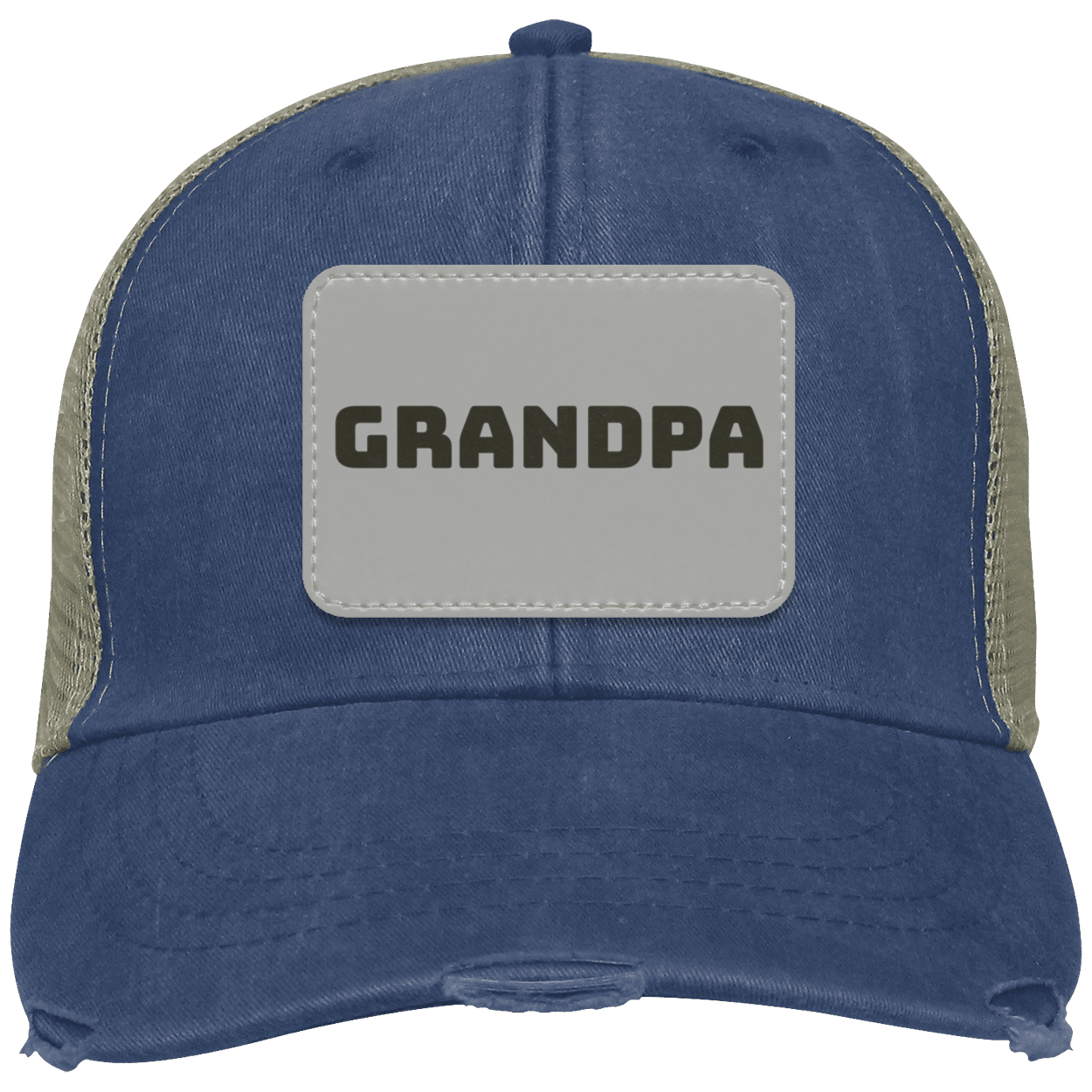 Grandpa Distressed  Cap w/ Patch