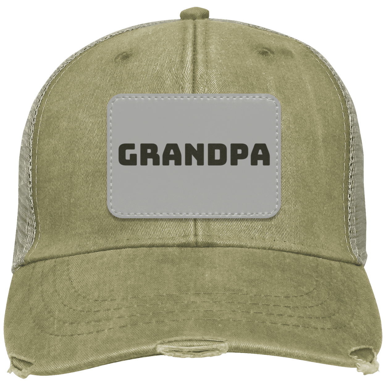 Grandpa Distressed  Cap w/ Patch