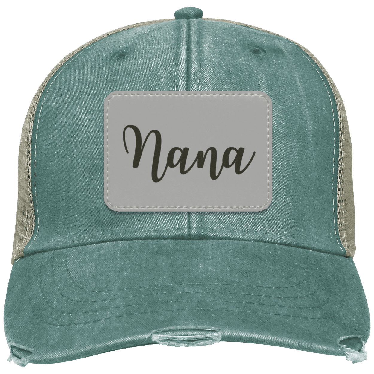 Nana Distressed  Cap w/ Gray Patch