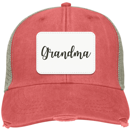 Grandma Distressed Cap w/ White Patch