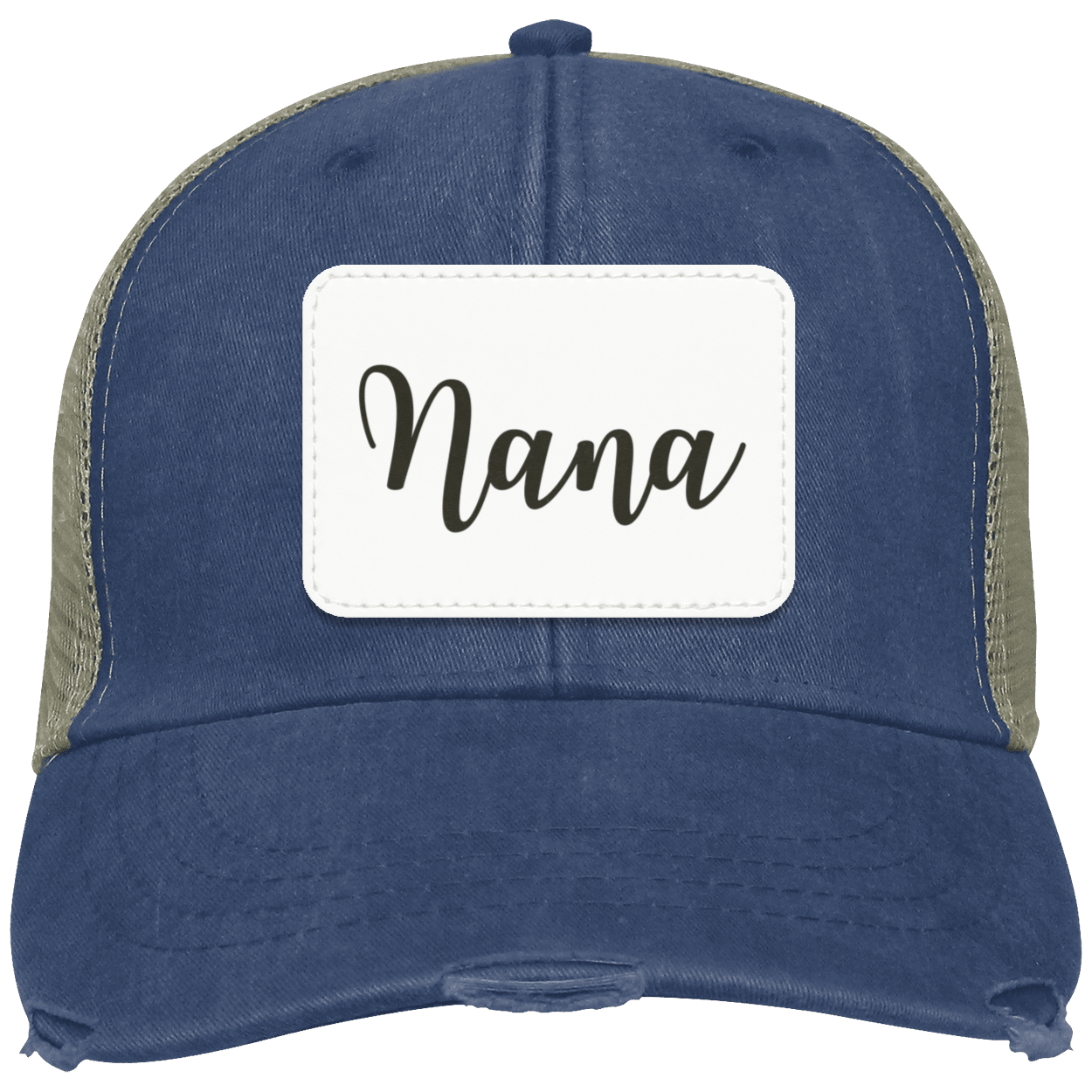 Nana Distressed Cap w/ White Patch