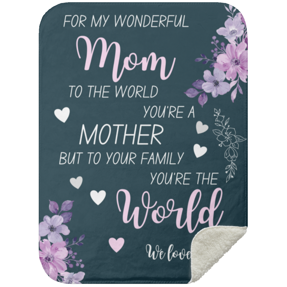 For My Wonderful Mom Blanket | Mother's Day Gift