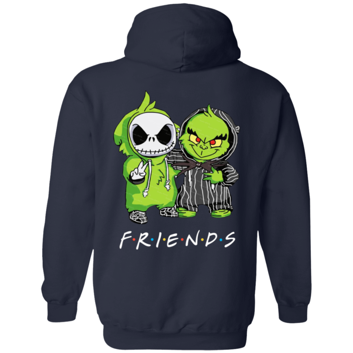 Jack & Friends Hoodie | Back Image | White Lettering