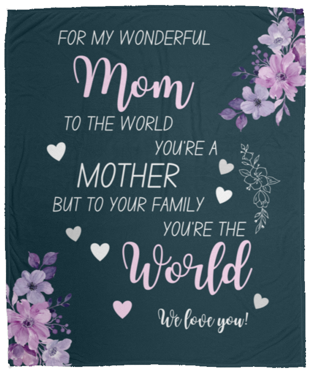 For My Wonderful Mom Blanket | Mother's Day Gift