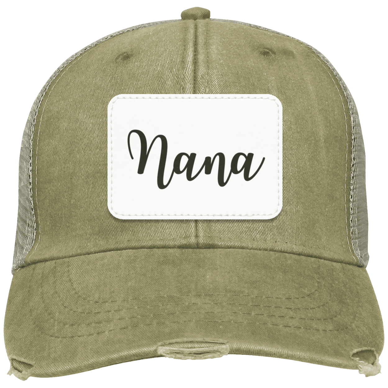 Nana Distressed Cap w/ White Patch