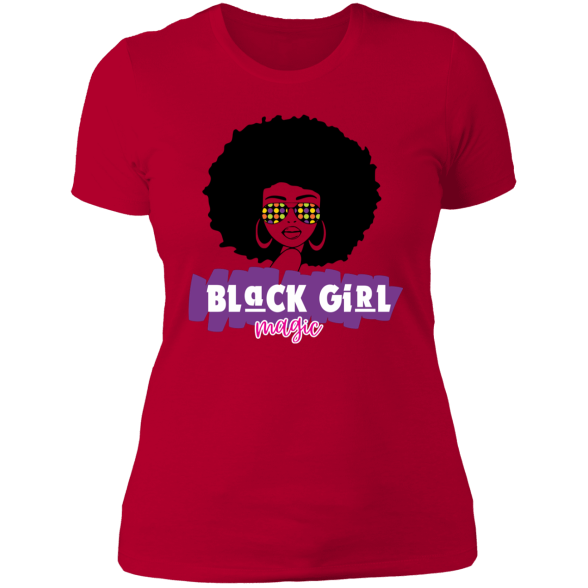 Black Girl Magic Boyfriend Style T-Shirt