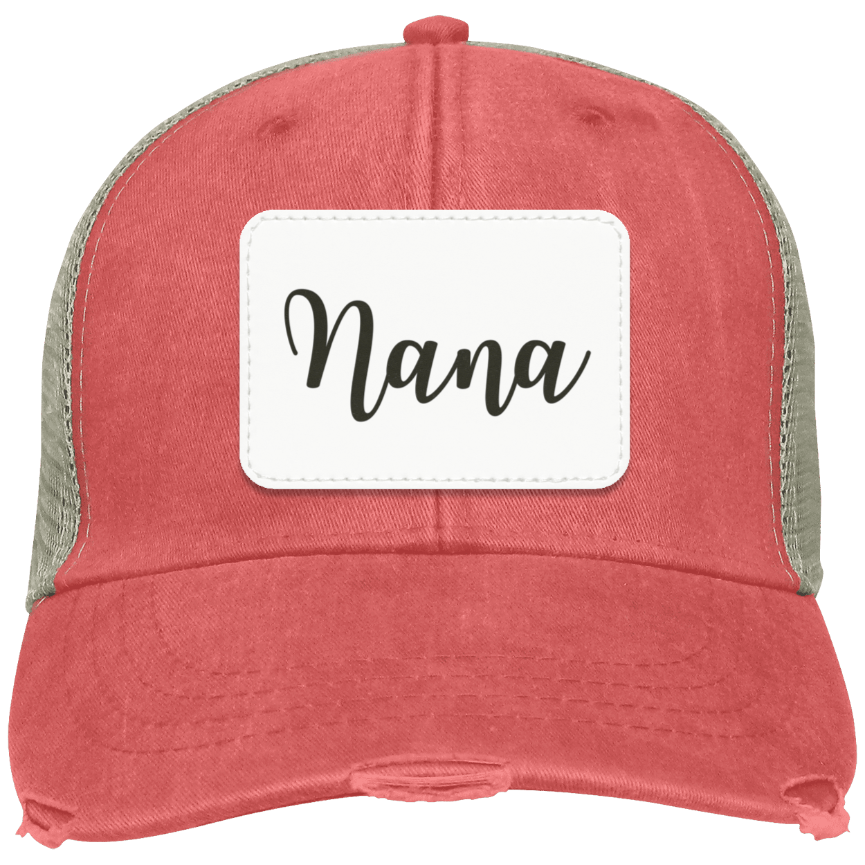 Nana Distressed Cap w/ White Patch