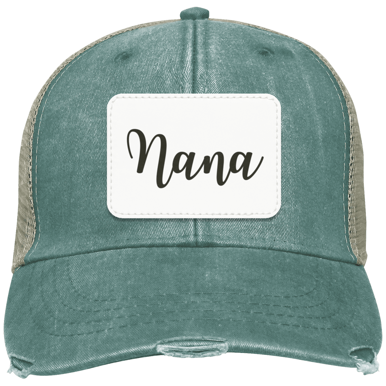 Nana Distressed Cap w/ White Patch