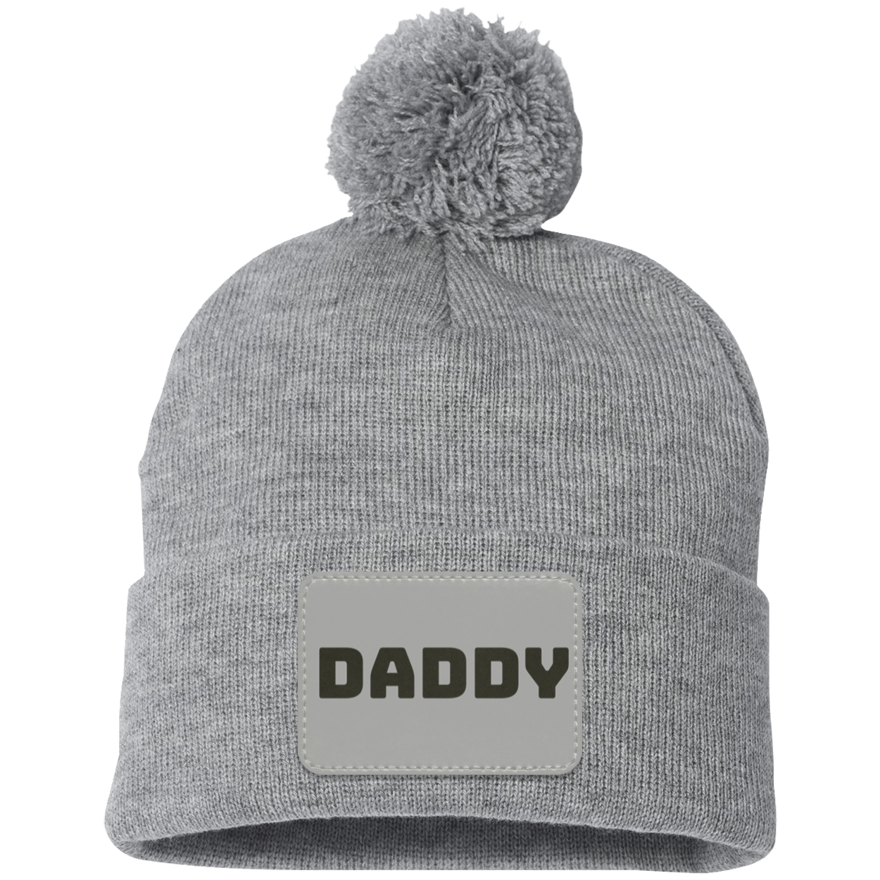 Daddy Beanie w/ Patch & Pom