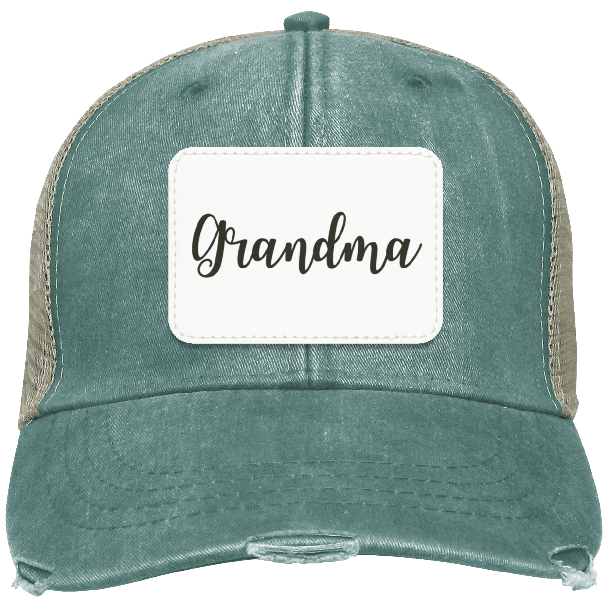 Grandma Distressed Cap w/ White Patch