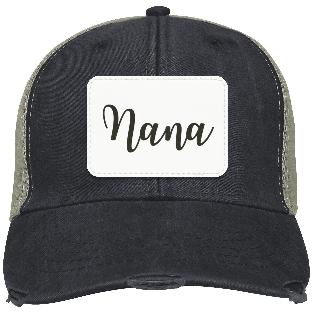 Nana Distressed Cap w/ White Patch