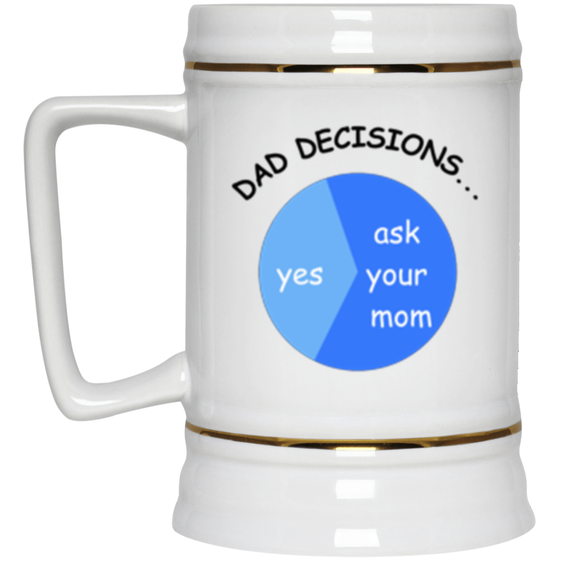 Dad Decisions Beer Mug