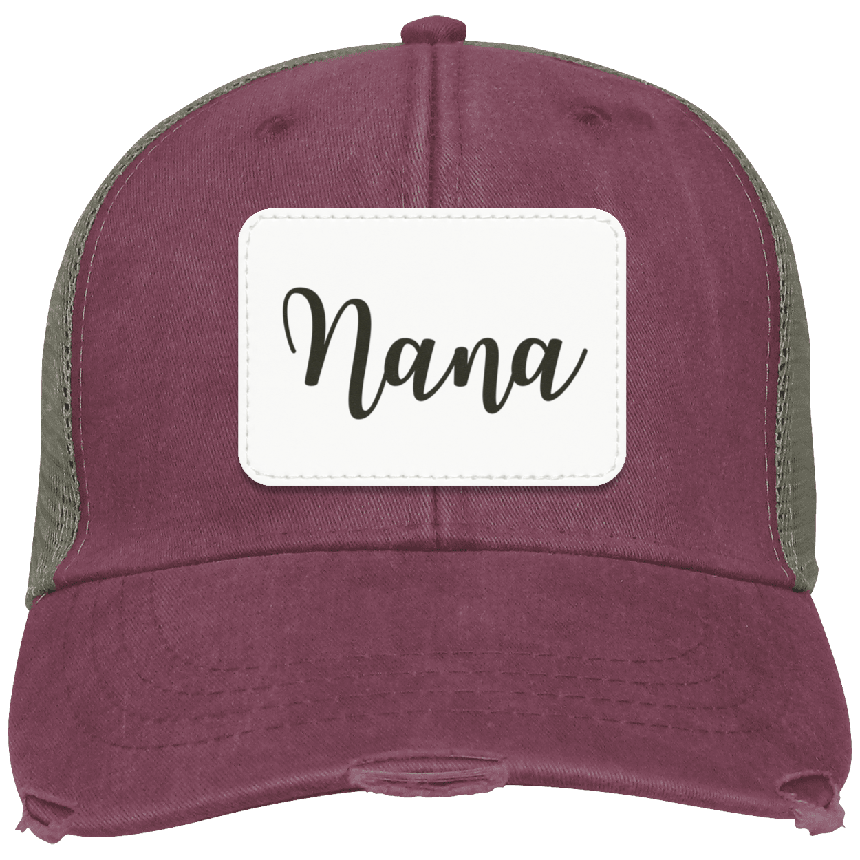 Nana Distressed Cap w/ White Patch