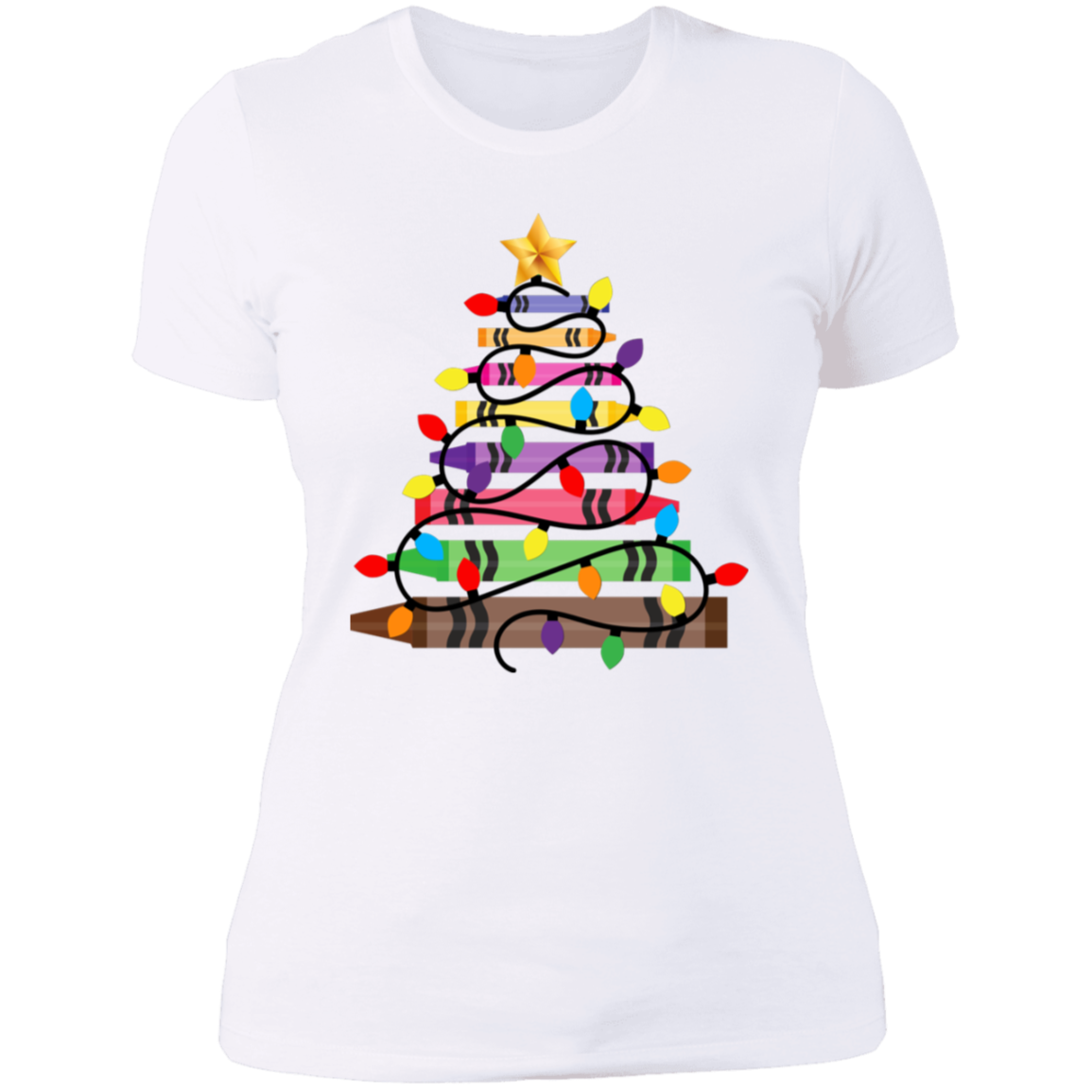 Crayon Christmas Tree Shirt