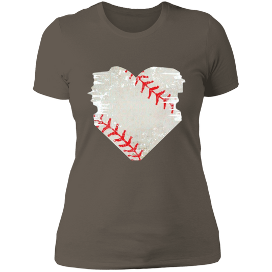 Heart Baseball Women's Shirt