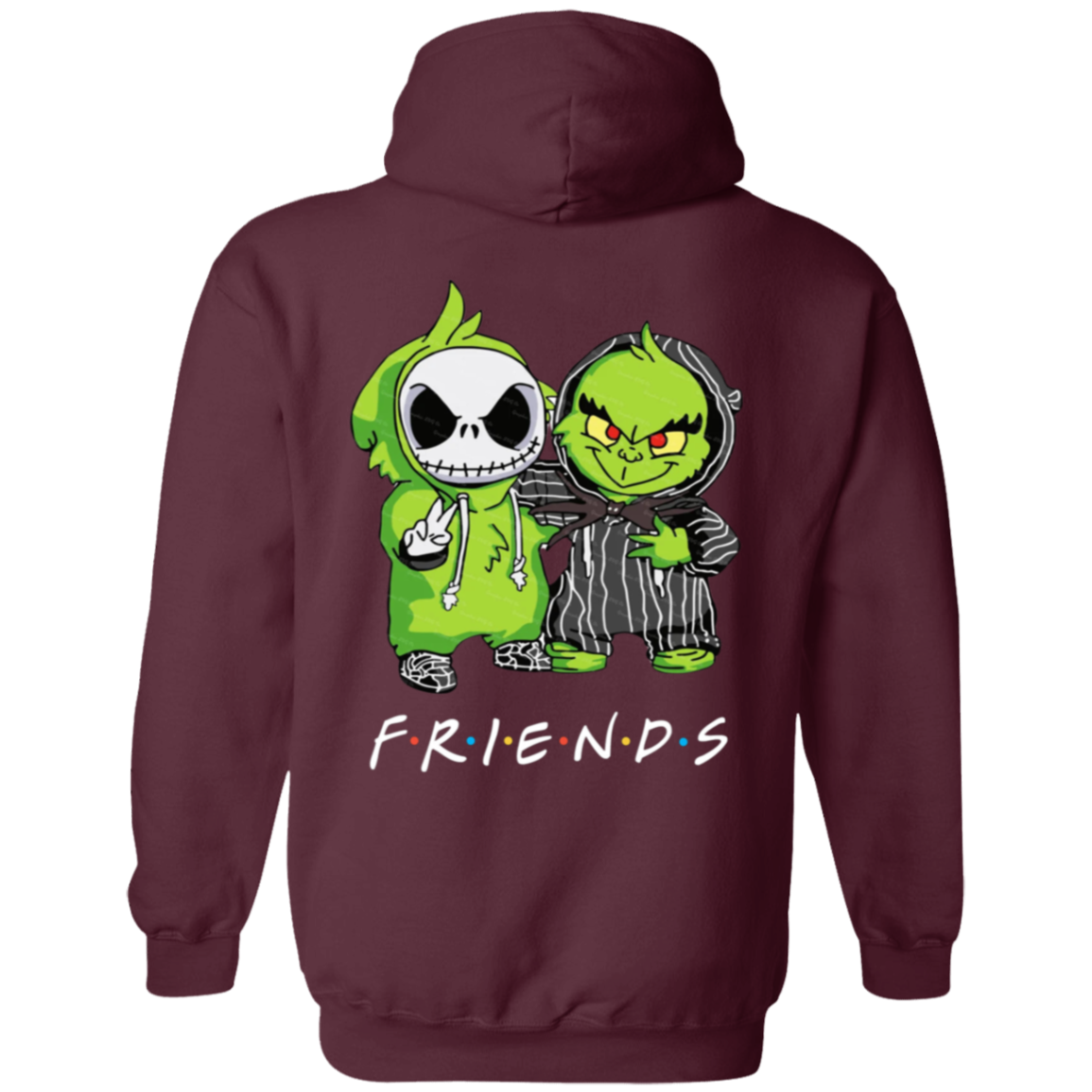 Jack & Friends Hoodie | Back Image | White Lettering