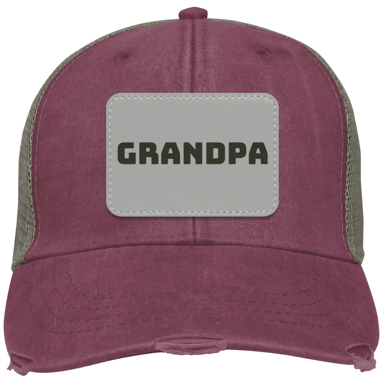 Grandpa Distressed  Cap w/ Patch