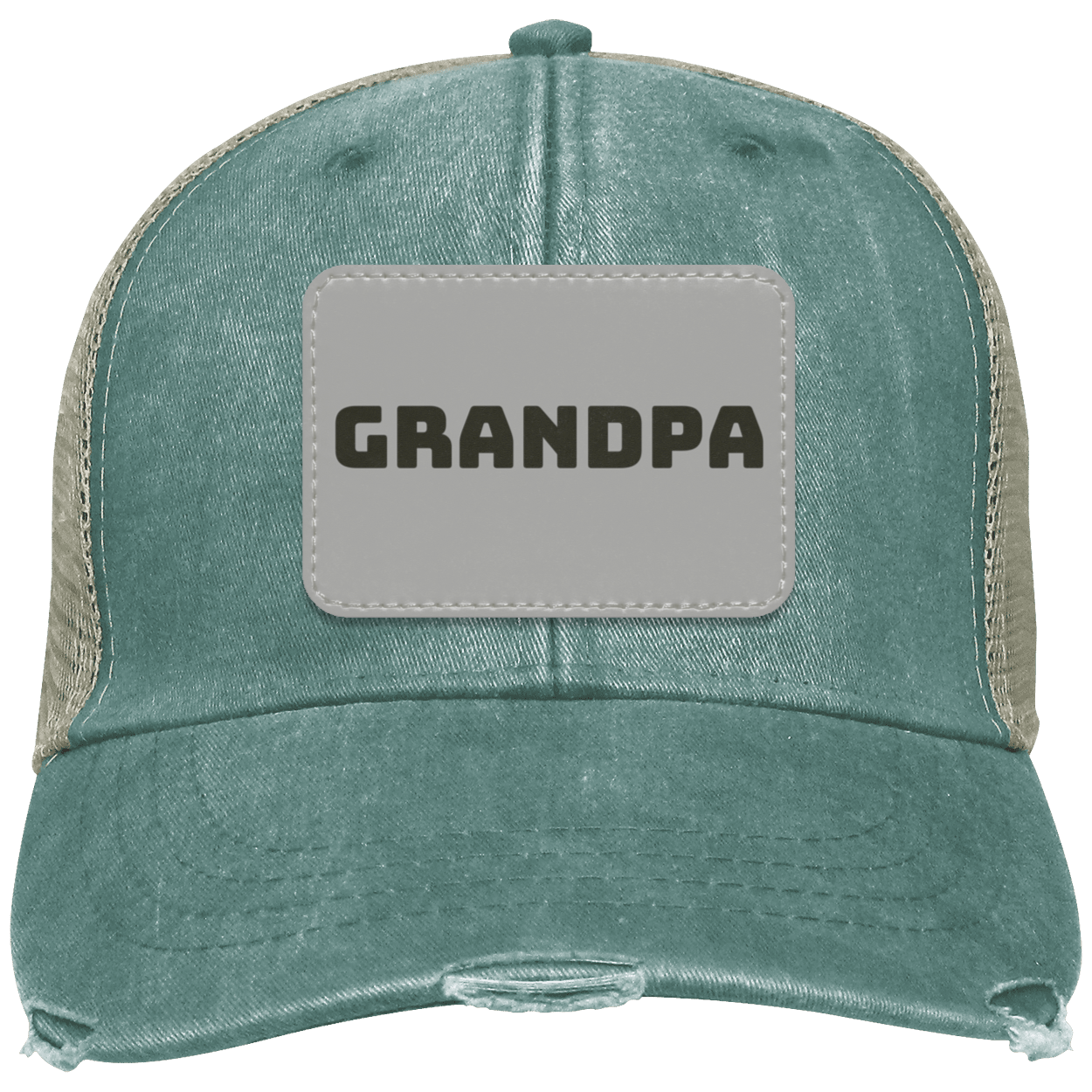 Grandpa Distressed  Cap w/ Patch