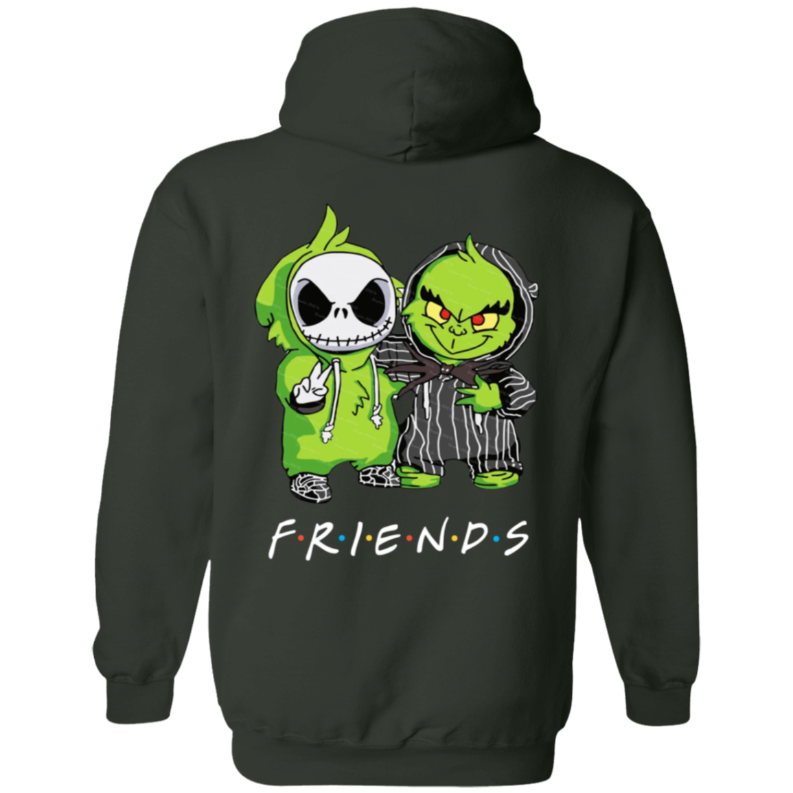 Jack & Friends Hoodie | Back Image | White Lettering