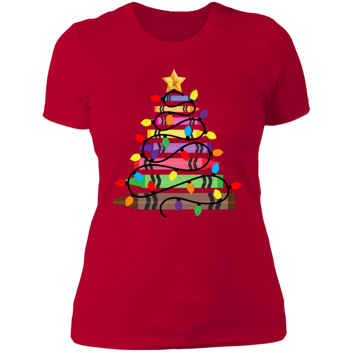 Crayon Christmas Tree Shirt