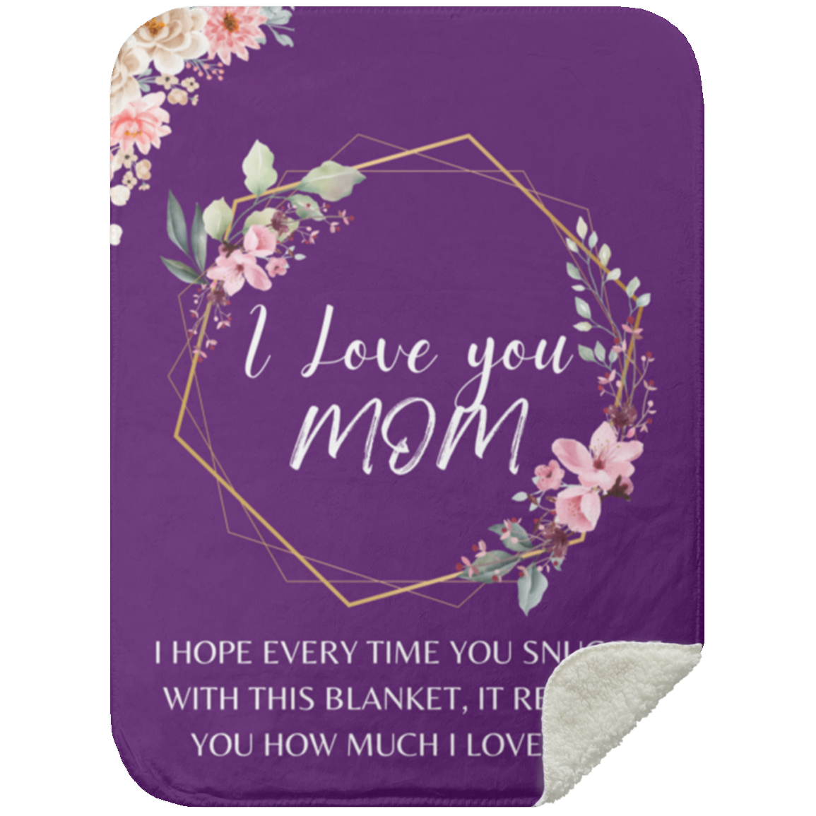 I Love You Mom Blanket | Mother's Day Gift