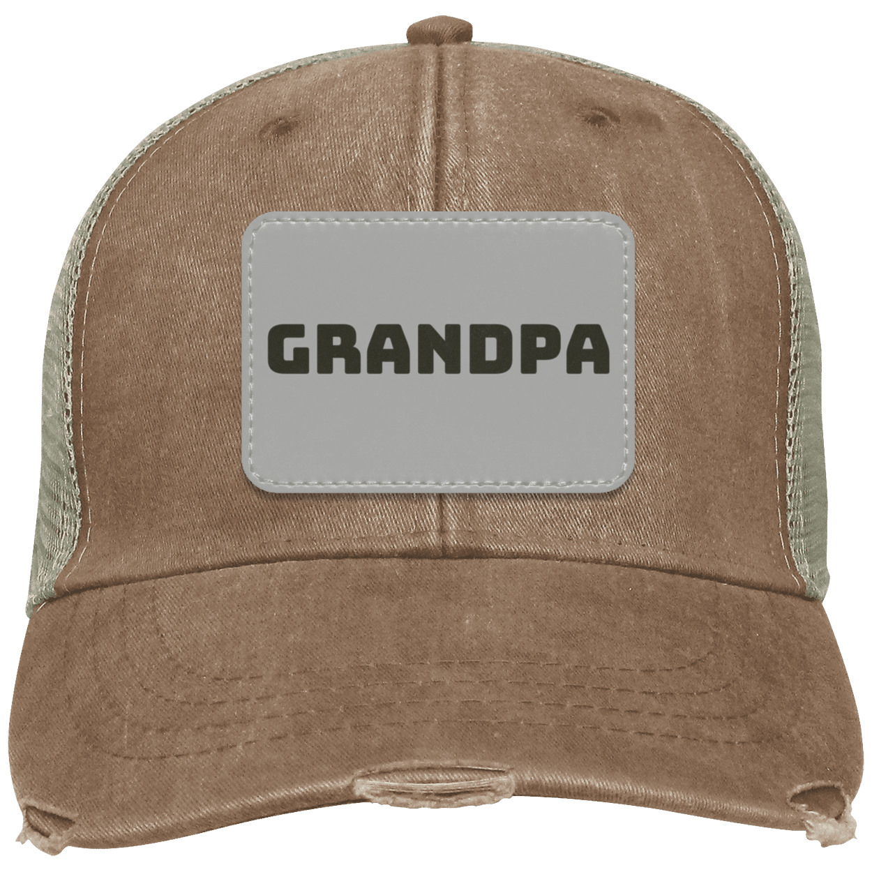 Grandpa Distressed  Cap w/ Patch