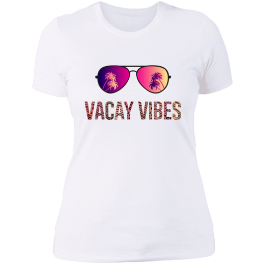 Vacay Vibes Womens T-Shirt | Cheetah Print