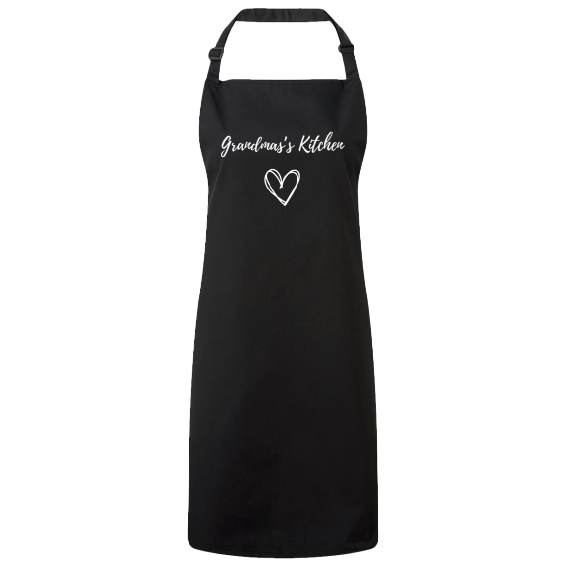 Grandma's Kitchen Apron | White Text