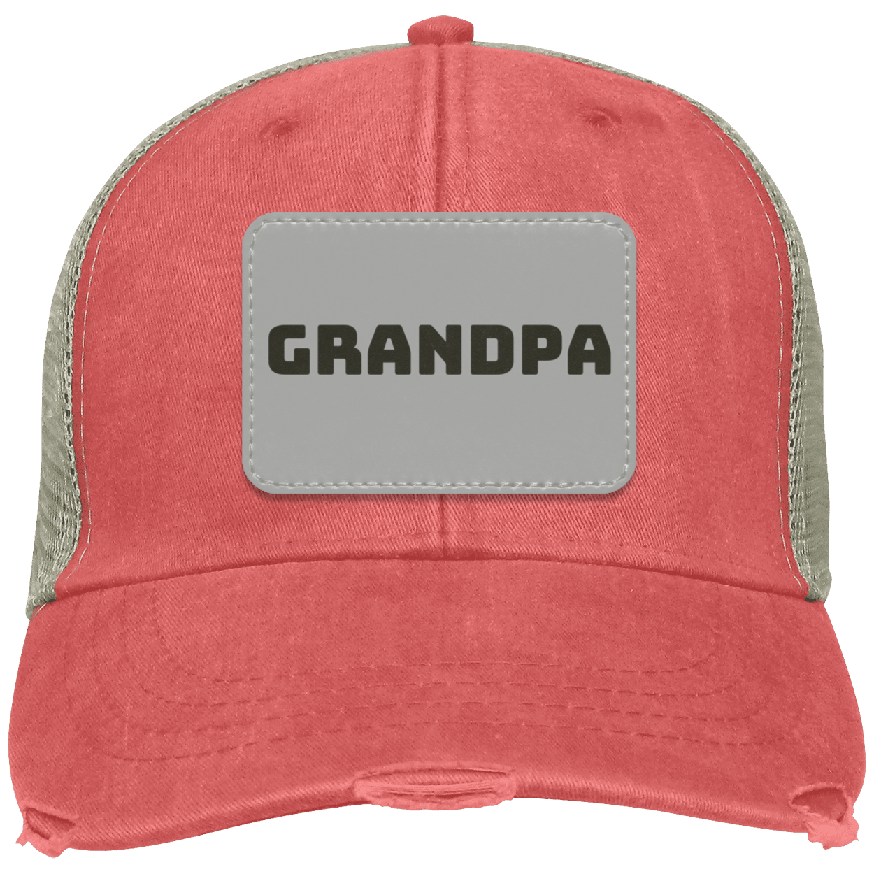 Grandpa Distressed  Cap w/ Patch