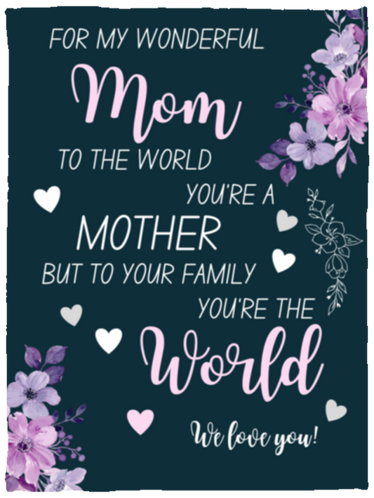 For My Wonderful Mom Blanket | Mother's Day Gift