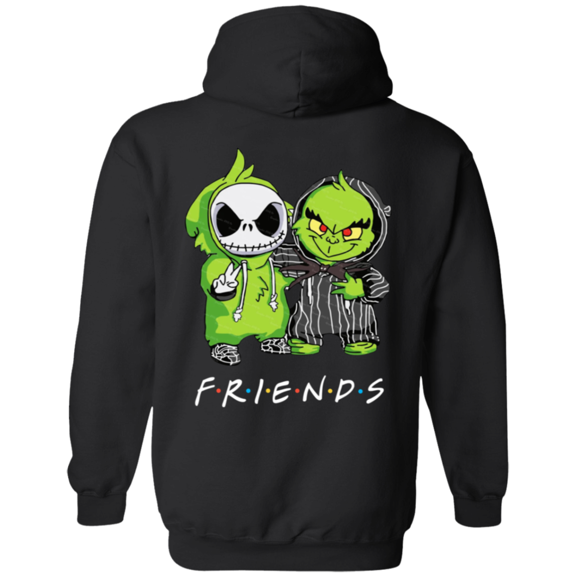 Jack & Friends Hoodie | Back Image | White Lettering